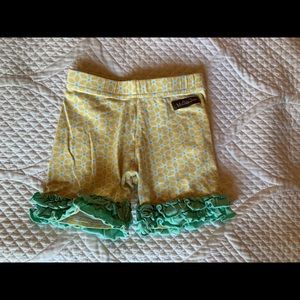 Matilda Jane yellow & aqua shorties